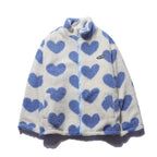 Reversible jacket with hearts