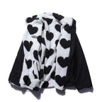Reversible jacket with hearts