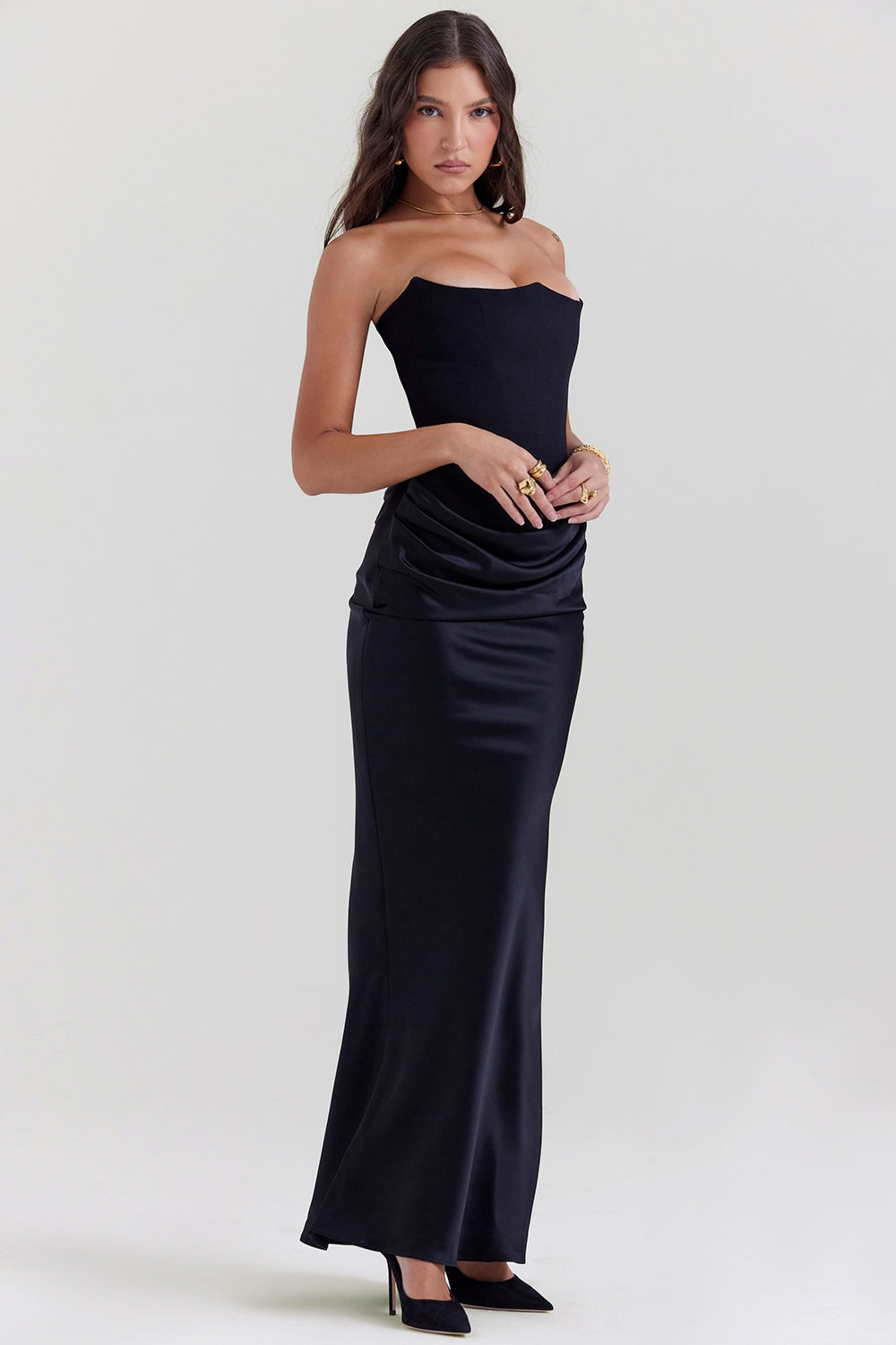 Strapless corset dress