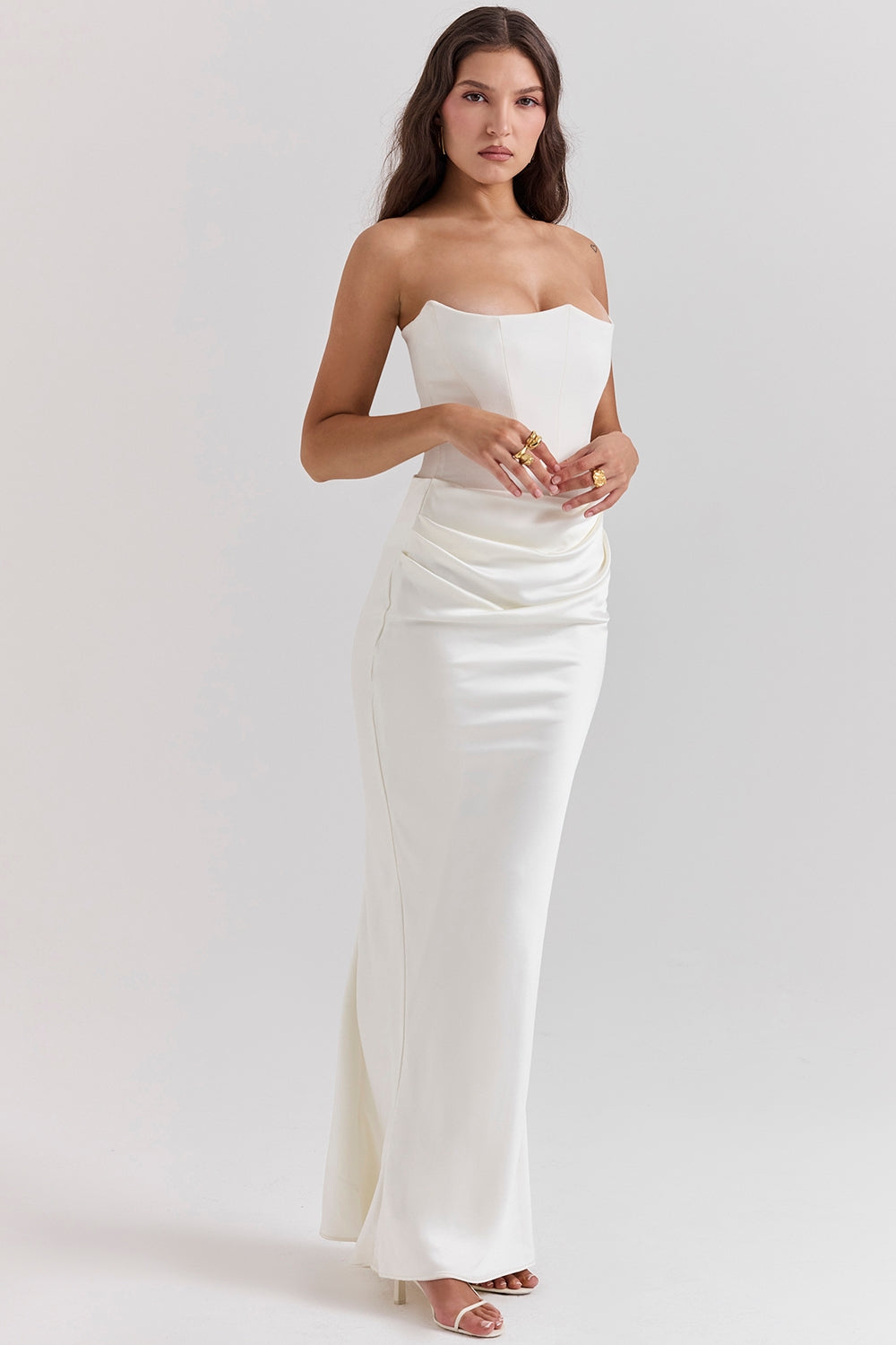 Strapless corset dress