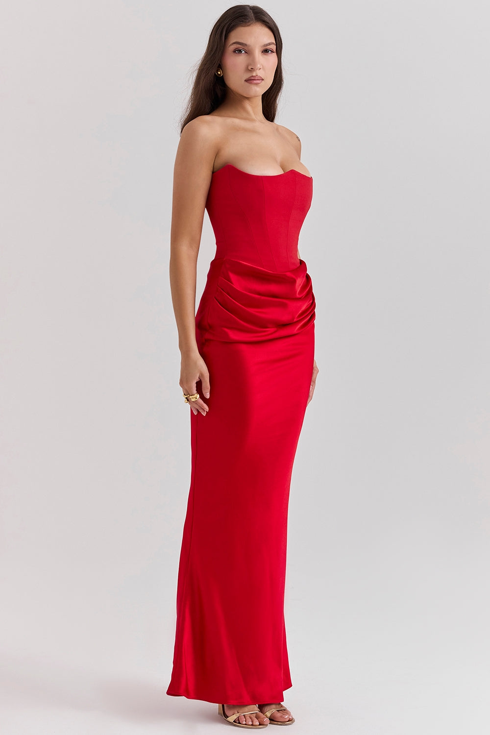 Strapless corset dress